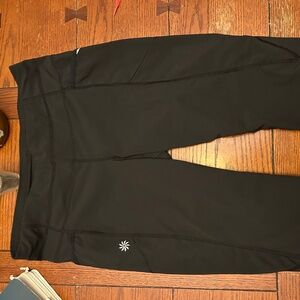 Athleta crop leggings, black, size small